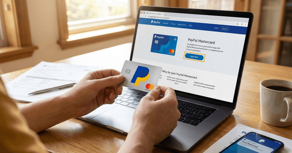Erfahren Sie, wie Sie online eine PayPal Mastercard beantragen können